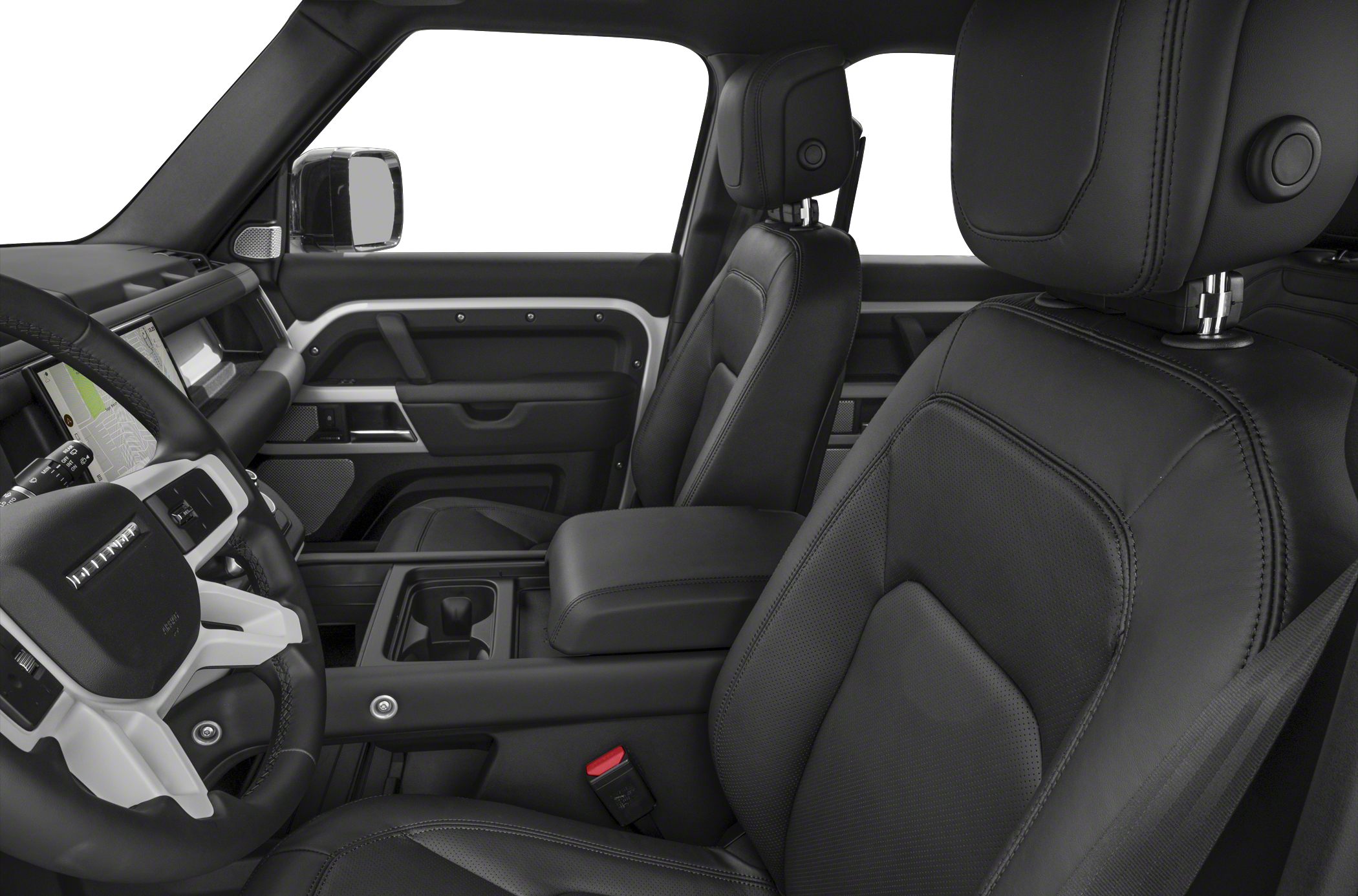 Premium black leather seats and sophisticated SUV cabin layout