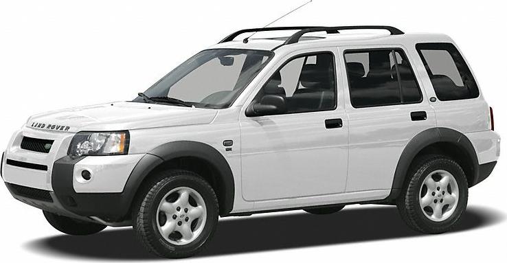 Side view of white SUV with roof rails and rugged black trim