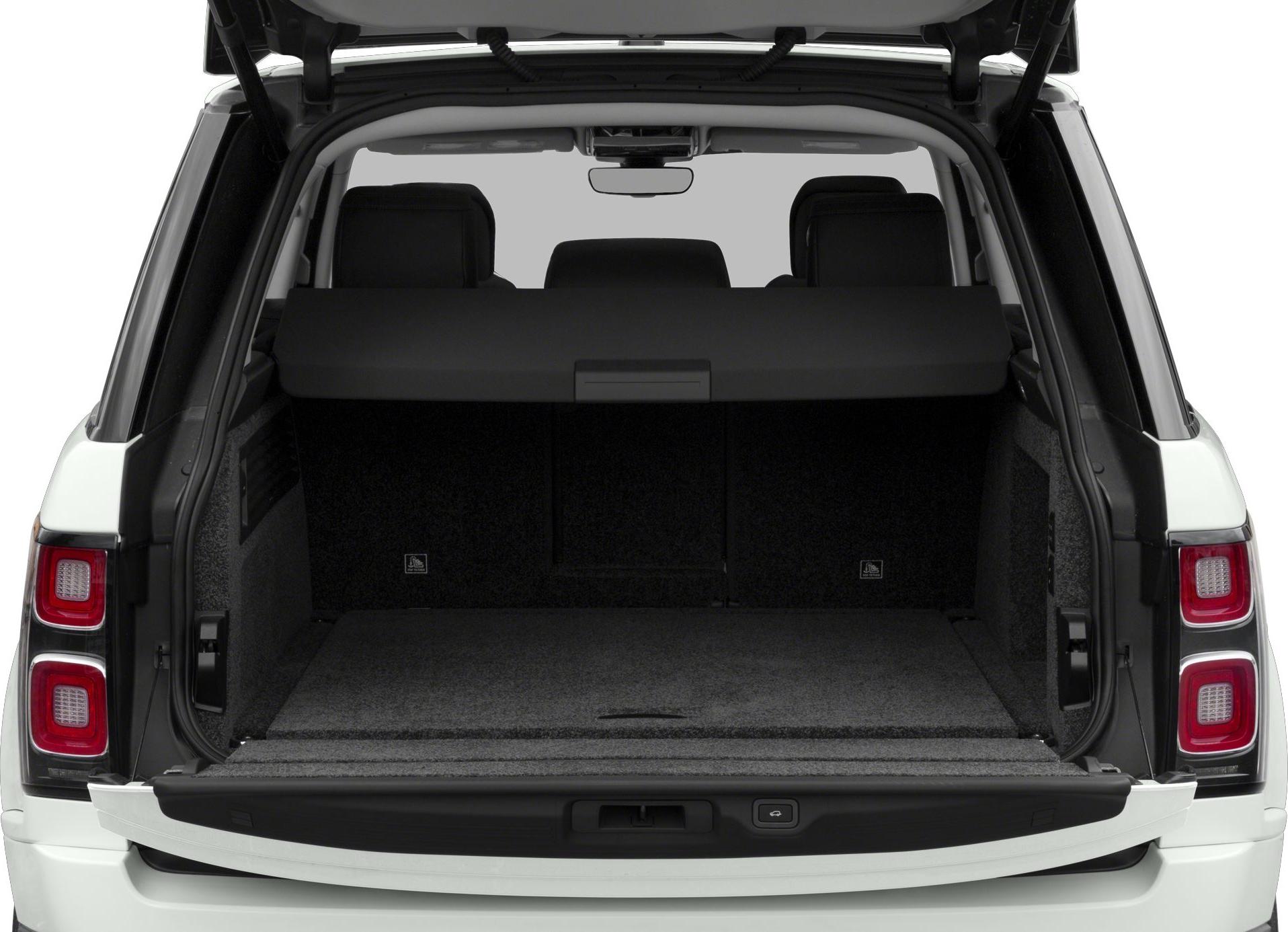 Open trunk interior with spacious cargo area and rear seats.