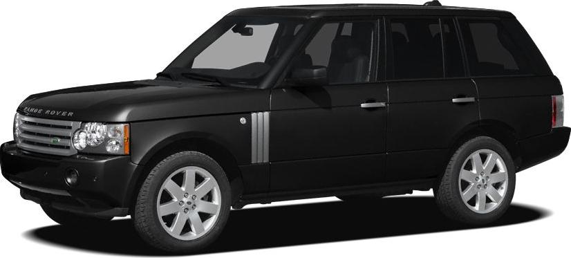 Black luxury SUV side profile with alloy wheels and distinctive mid-2000s design