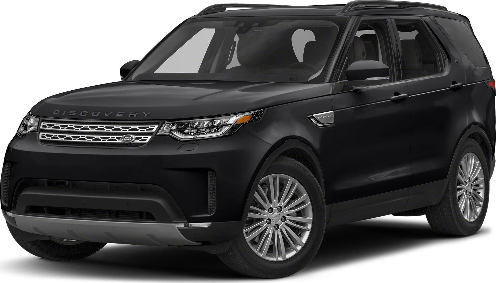 Front side view of a black SUV with modern grille and headlights.