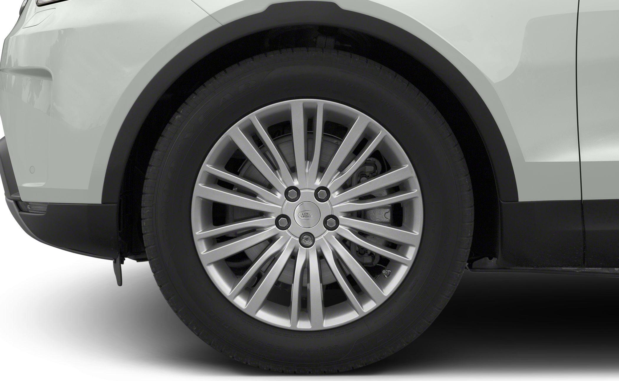 Multi-spoke alloy wheel and tire close-up