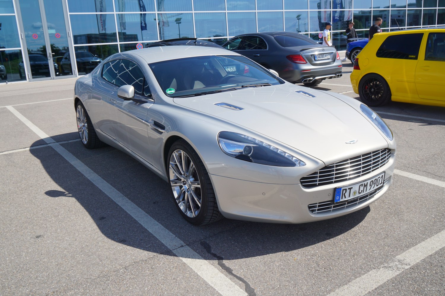 Front angled view with sleek headlights and grille