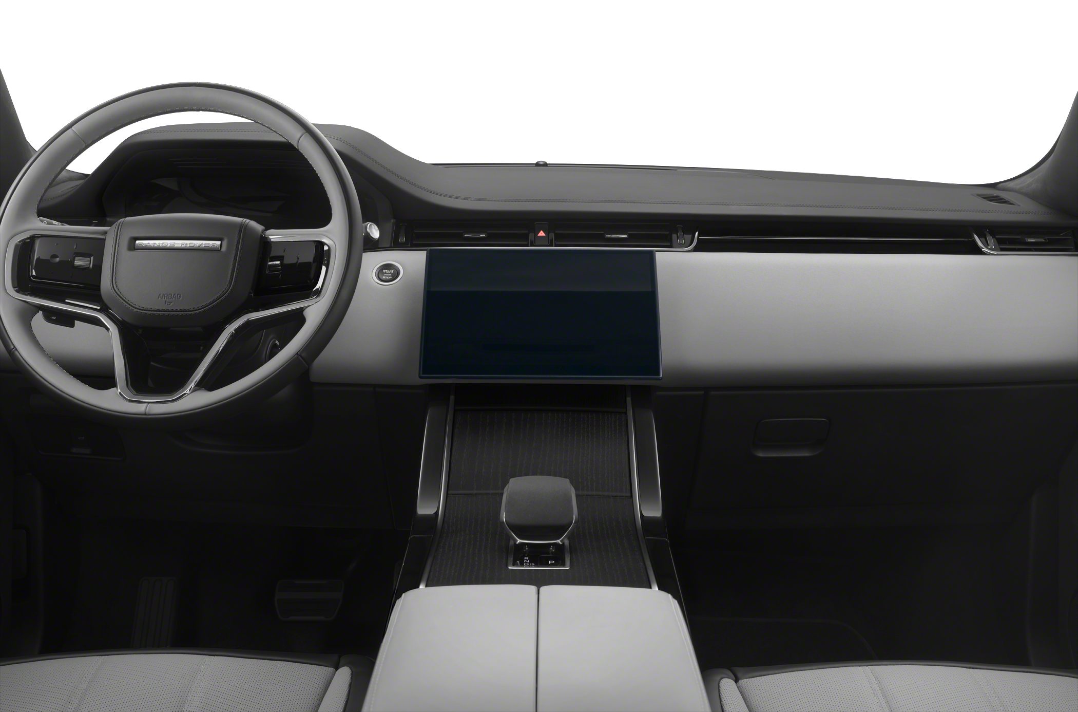 Modern interior dashboard with digital display and multifunction steering wheel