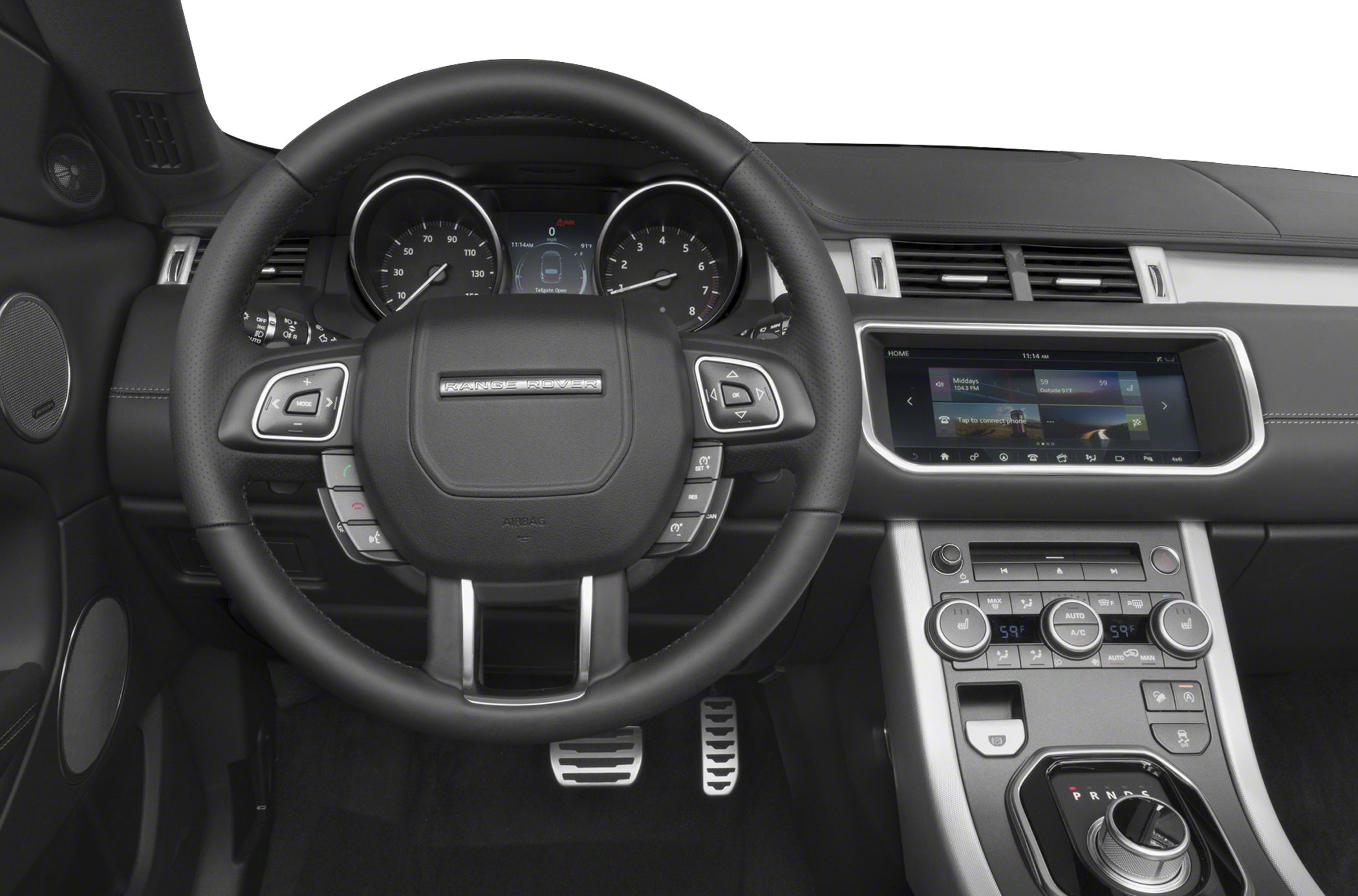 Multifunction steering wheel and advanced dashboard console