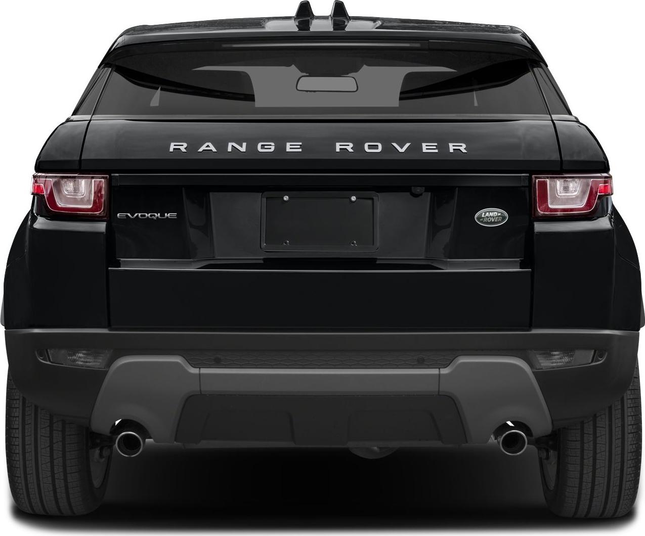 Rear view of SUV with distinctive taillights and dual exhaust pipes