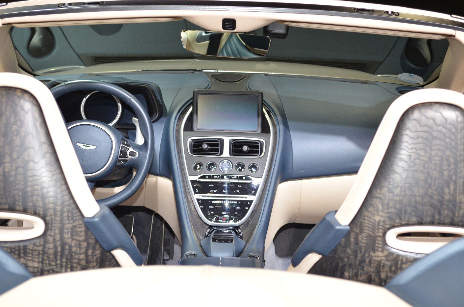Convertible interior with digital display and control panel