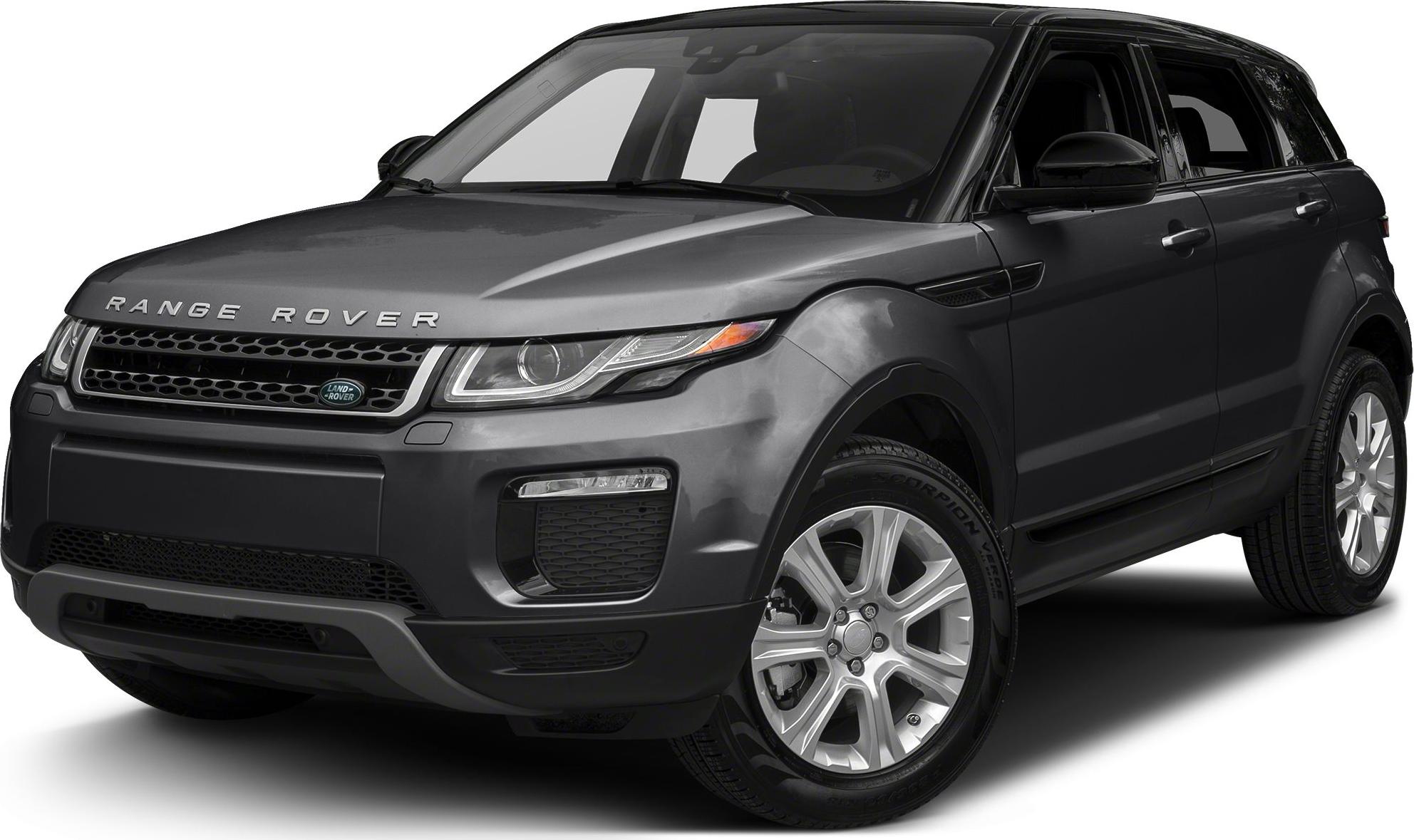 Front and side view of SUV with distinctive headlights and alloy wheels