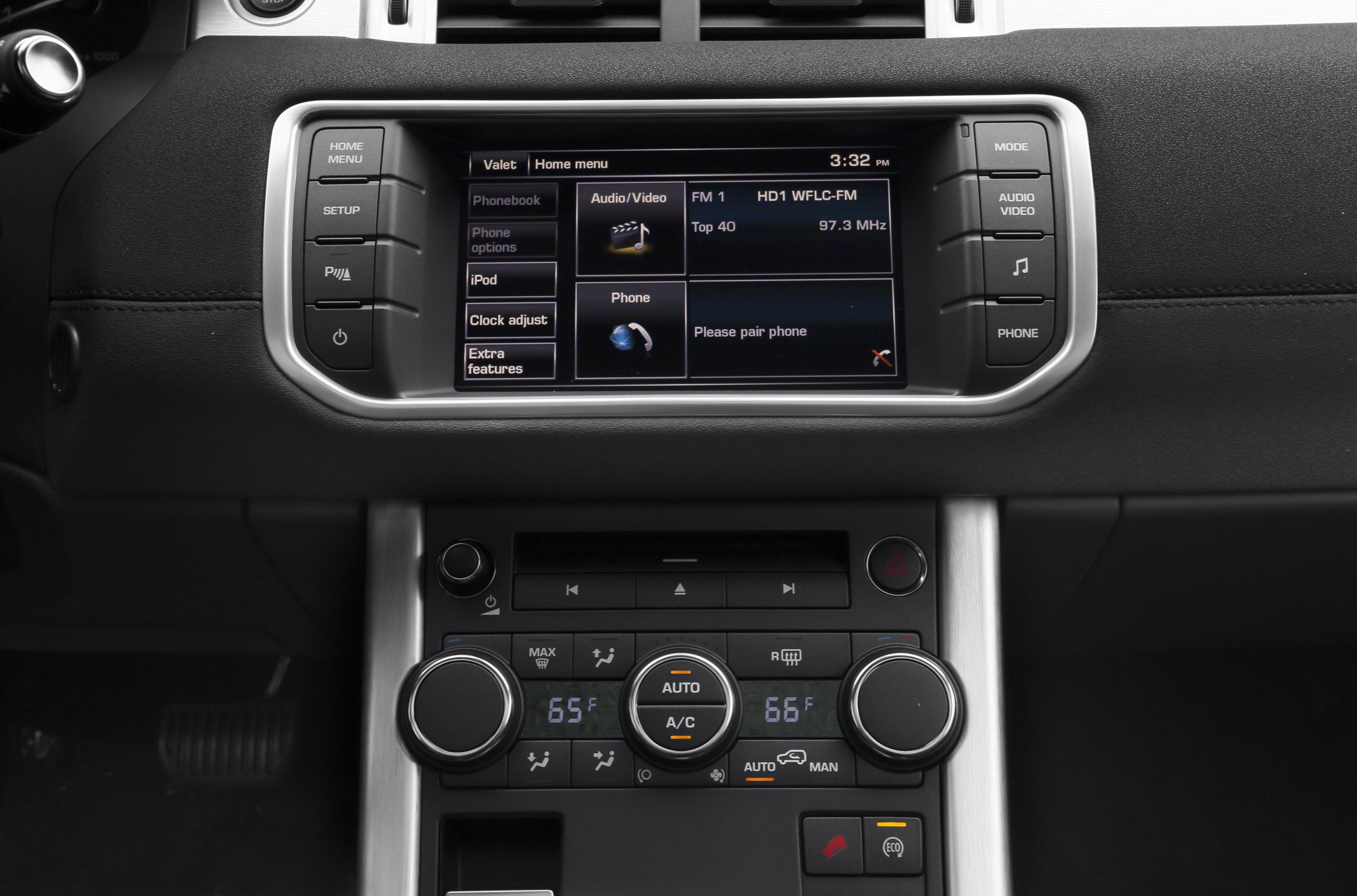 Infotainment system and dual-zone climate control panel