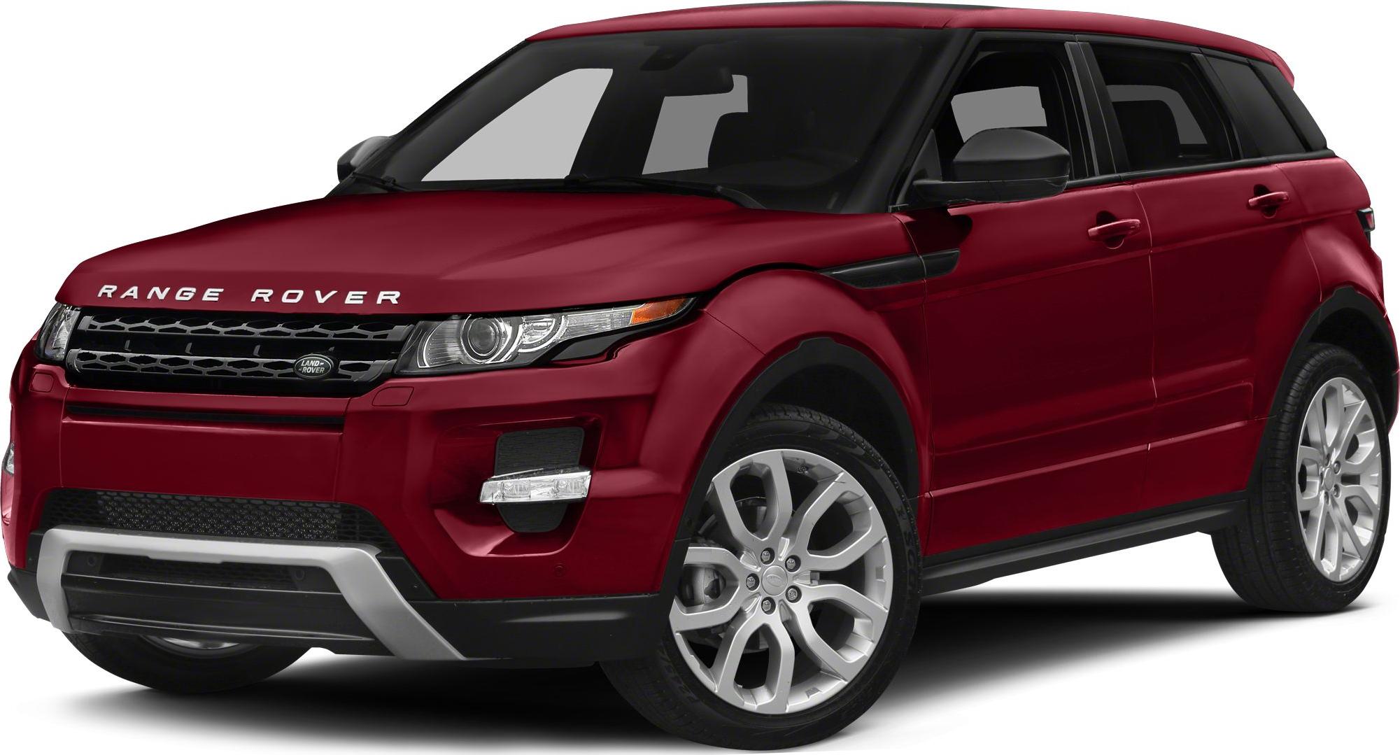 Front side view of dark red SUV with sharp headlights and alloy wheels