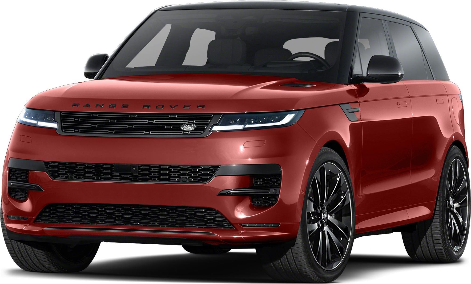 High-angle front view with LED headlights and black alloy wheels