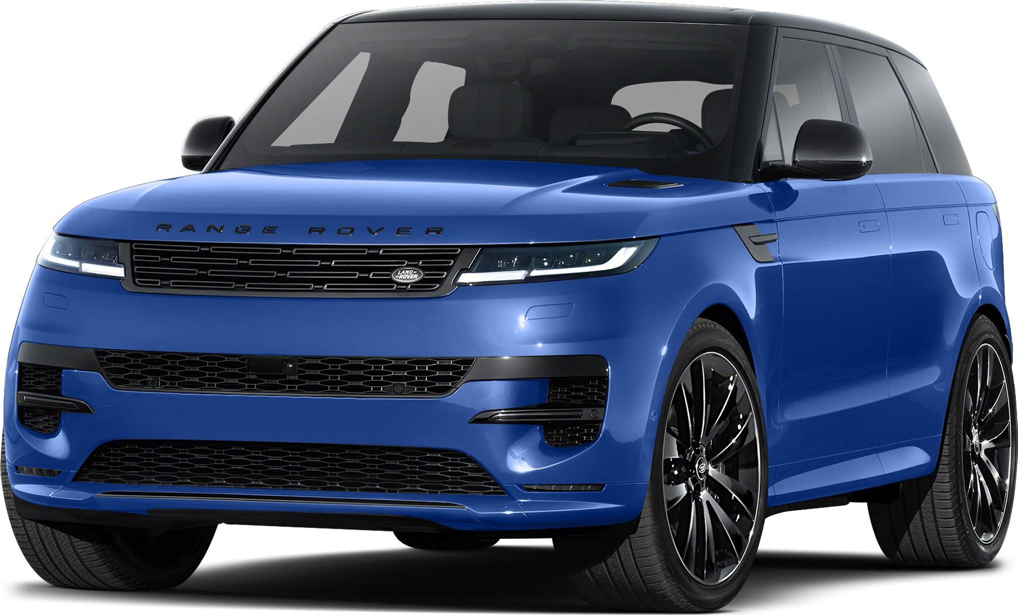 SUV front view with sleek grille, LED headlights, and alloy wheels