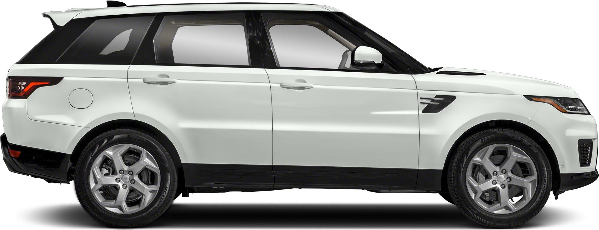Side profile of white SUV with alloy wheels and distinct window line