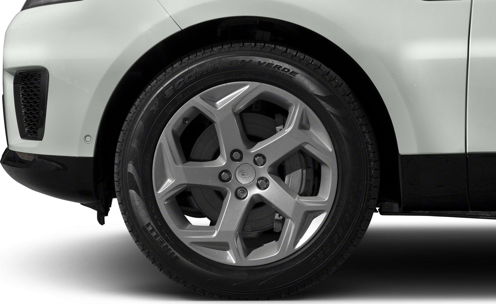 Close-up of alloy wheel with Pirelli Scorpion Verde tire