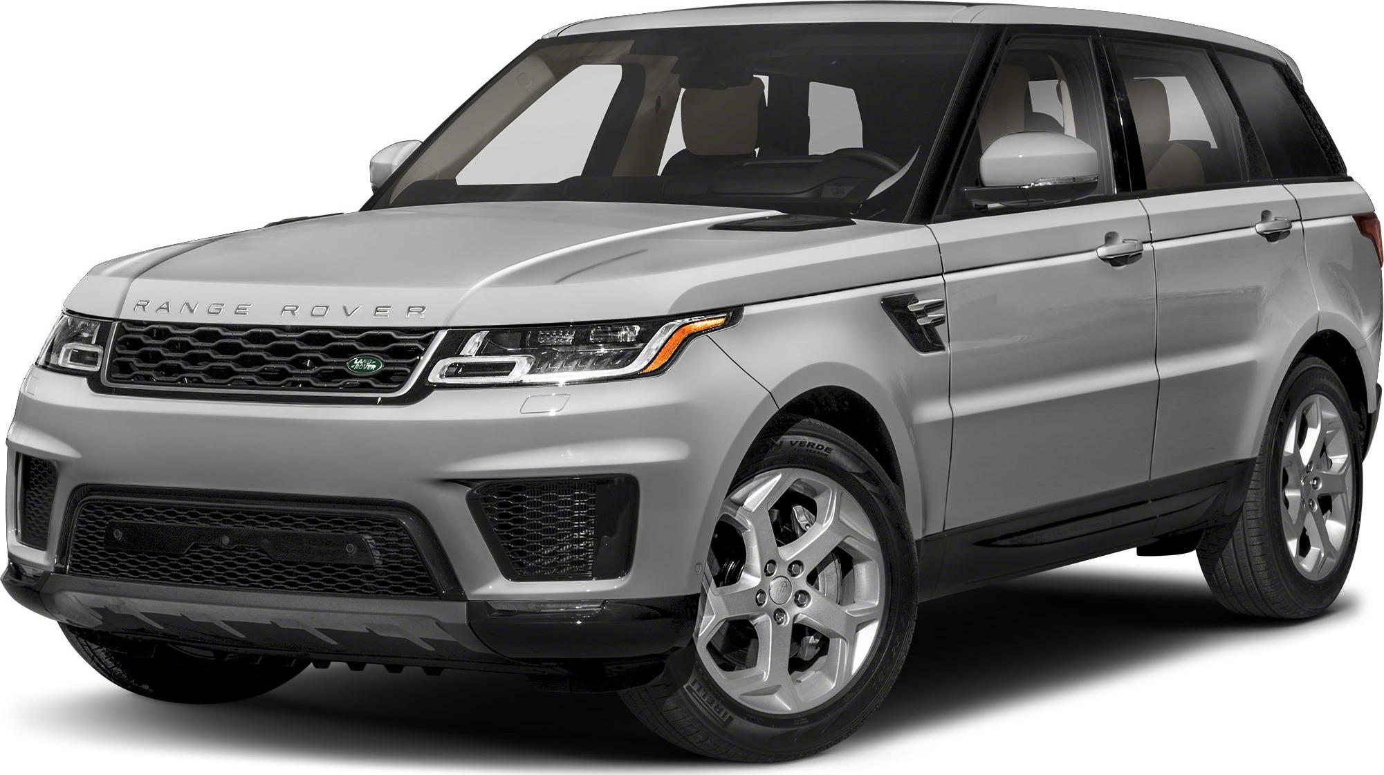 Front-side view of silver SUV with sporty grille and LED headlights