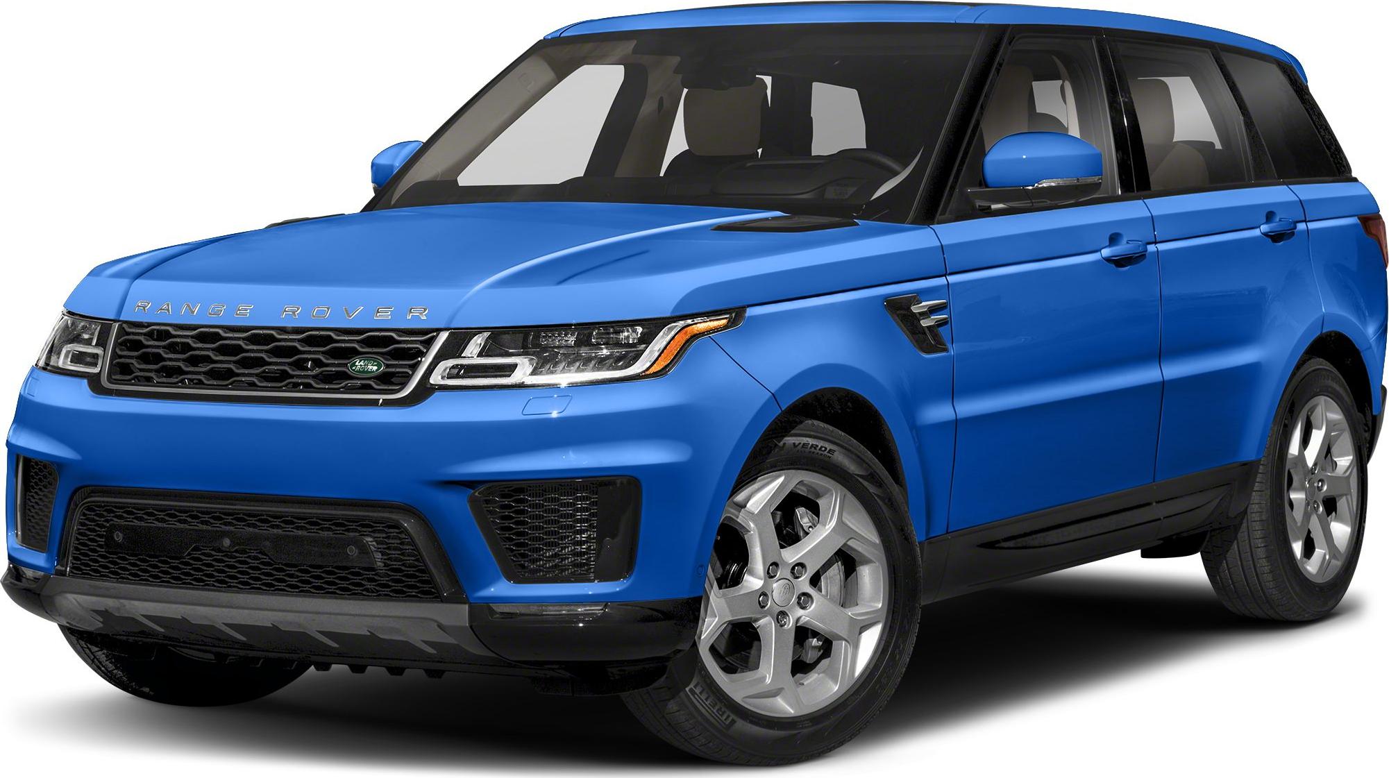 Front-side blue SUV with LED headlights and bold grille
