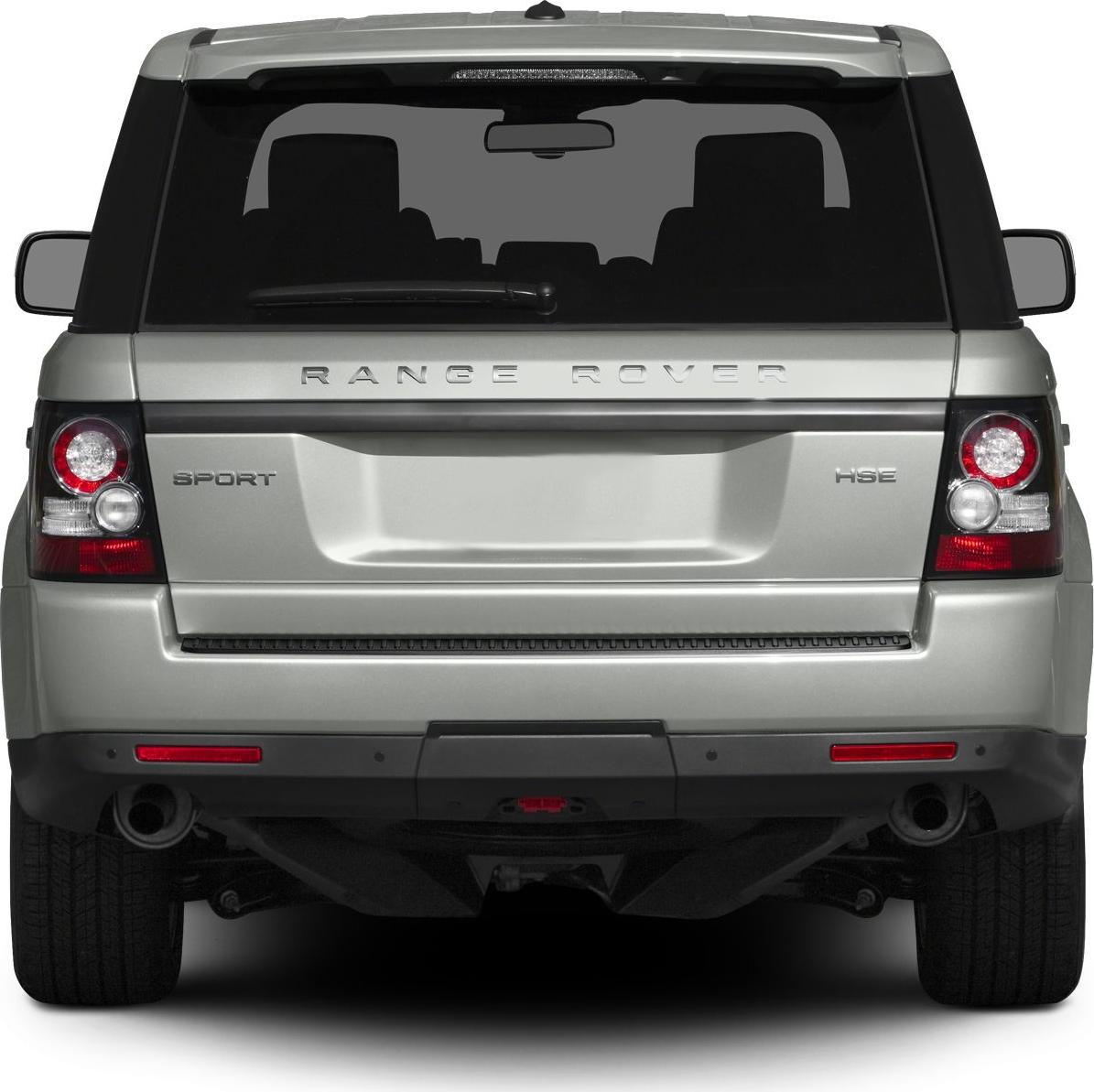 Rear view of SUV with detailed taillights and badges