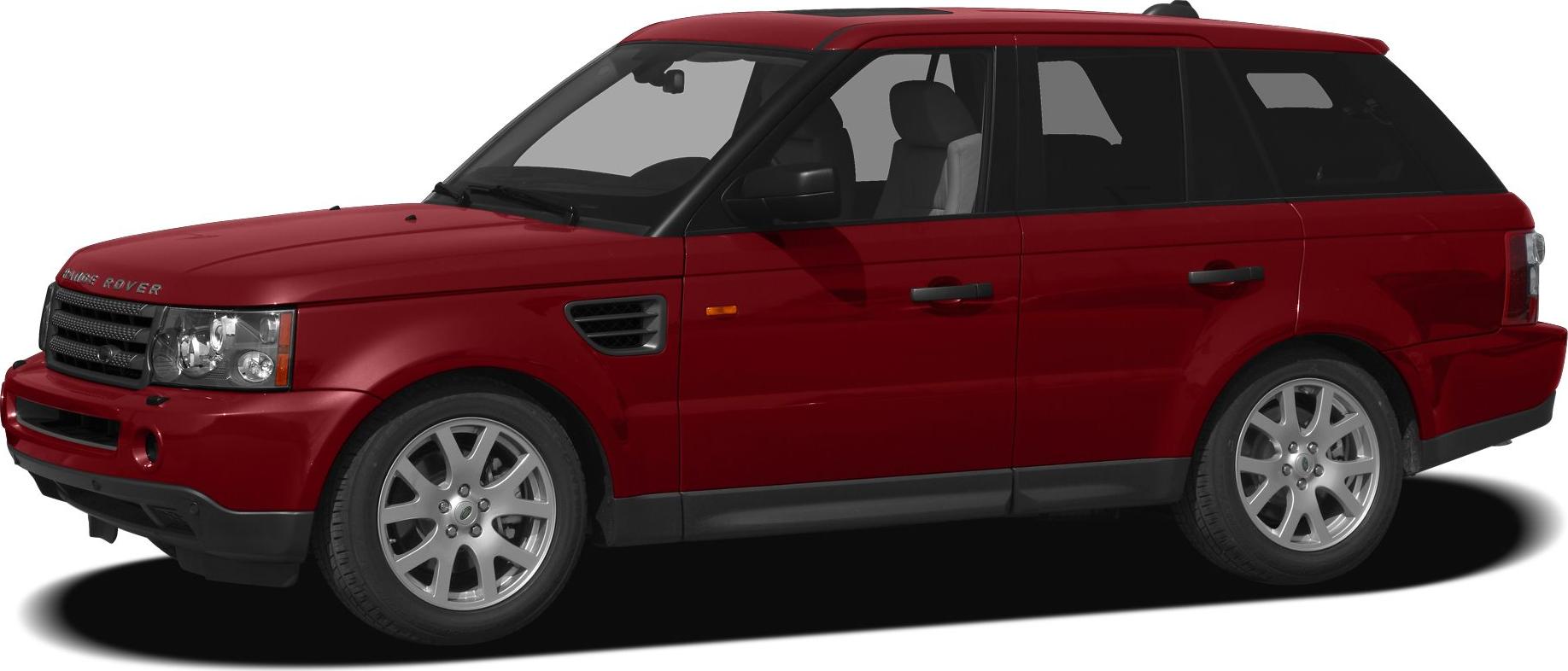 Side profile of red SUV with alloy wheels and black vent detail