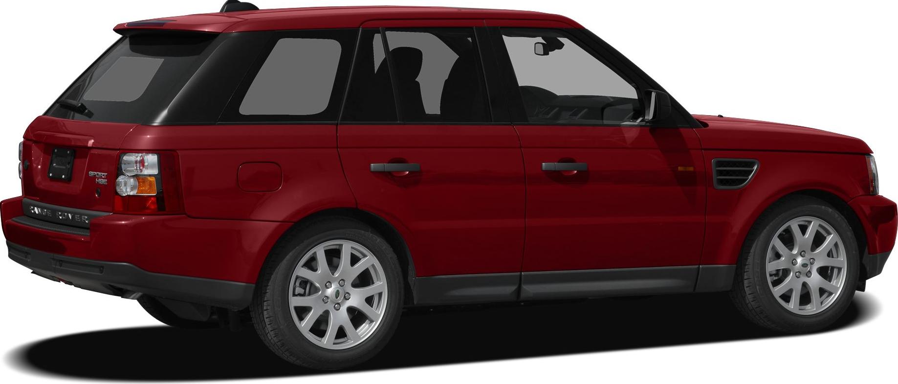 Red SUV side profile with tinted windows and alloy wheels