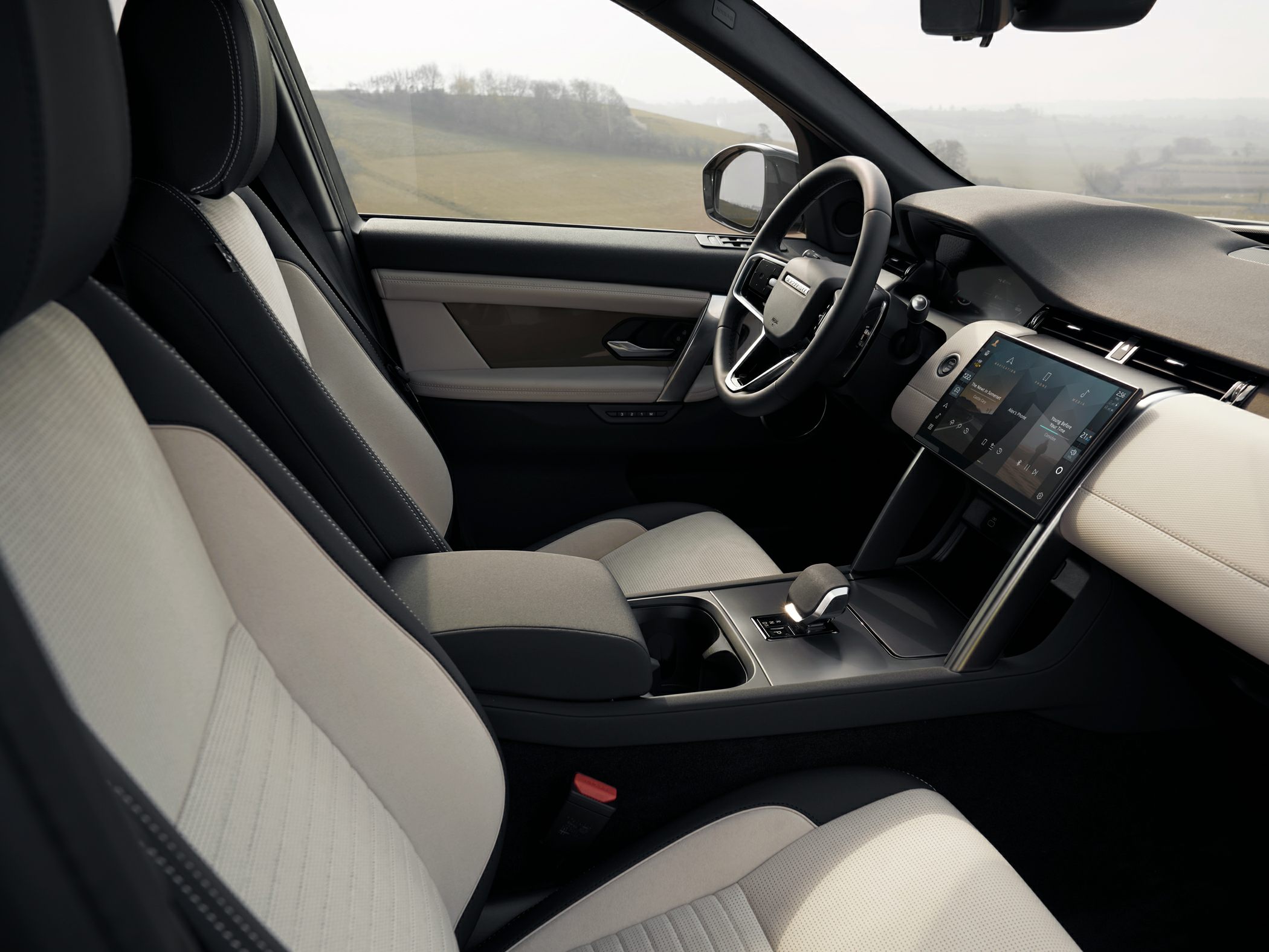 Premium interior with touchscreen display and modern dashboard