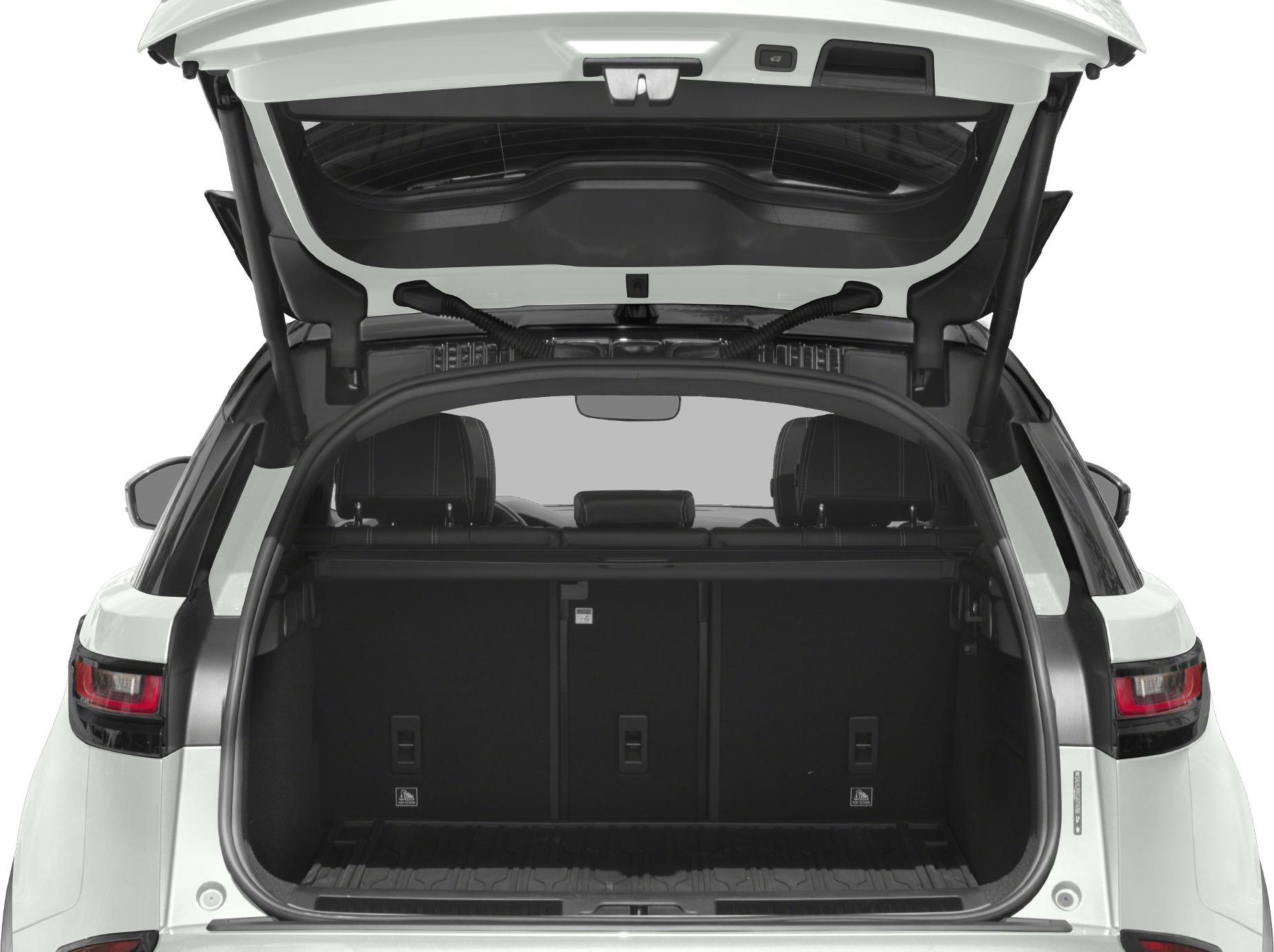 Open rear cargo area with tailgate and spacious storage hold