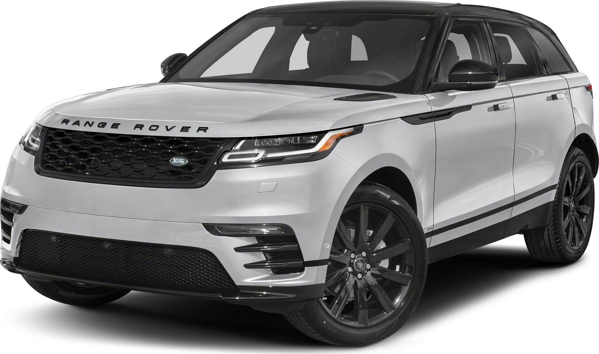 White SUV with LED headlights and black grille from front-side angle
