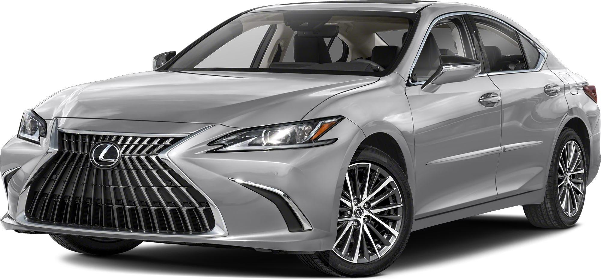 Luxury sedan showing front side profile with prominent grille and alloy wheels