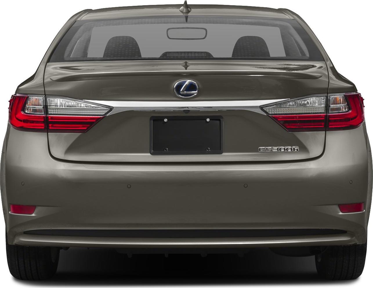 Rear view of Lexus ES VI (XV60) facelift with distinctive taillights and ES 300h badge