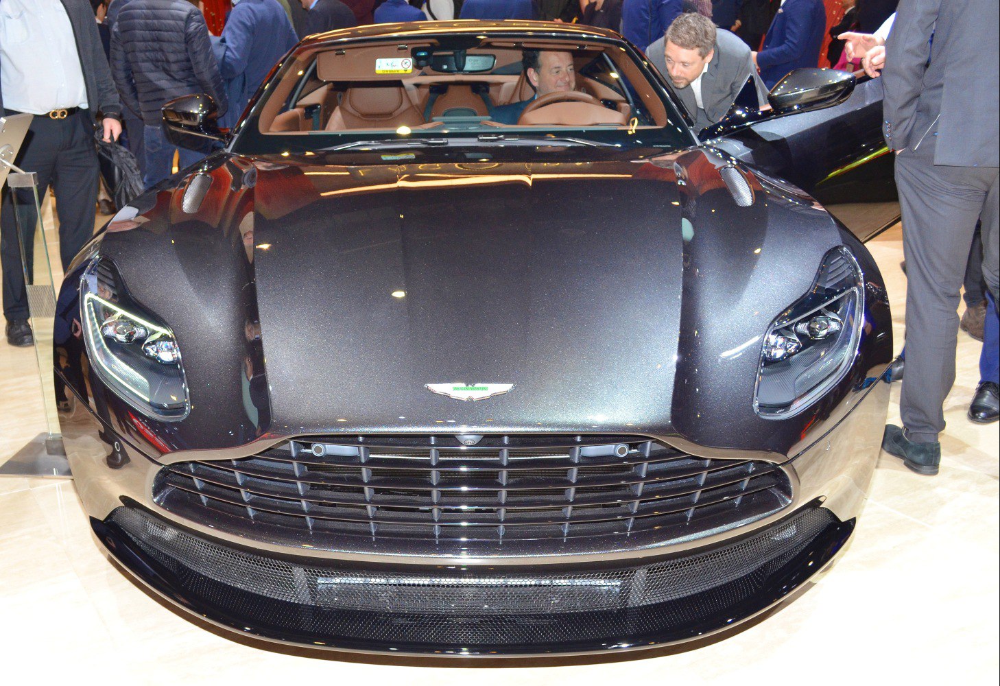 Front view with detailed grille and LED headlights