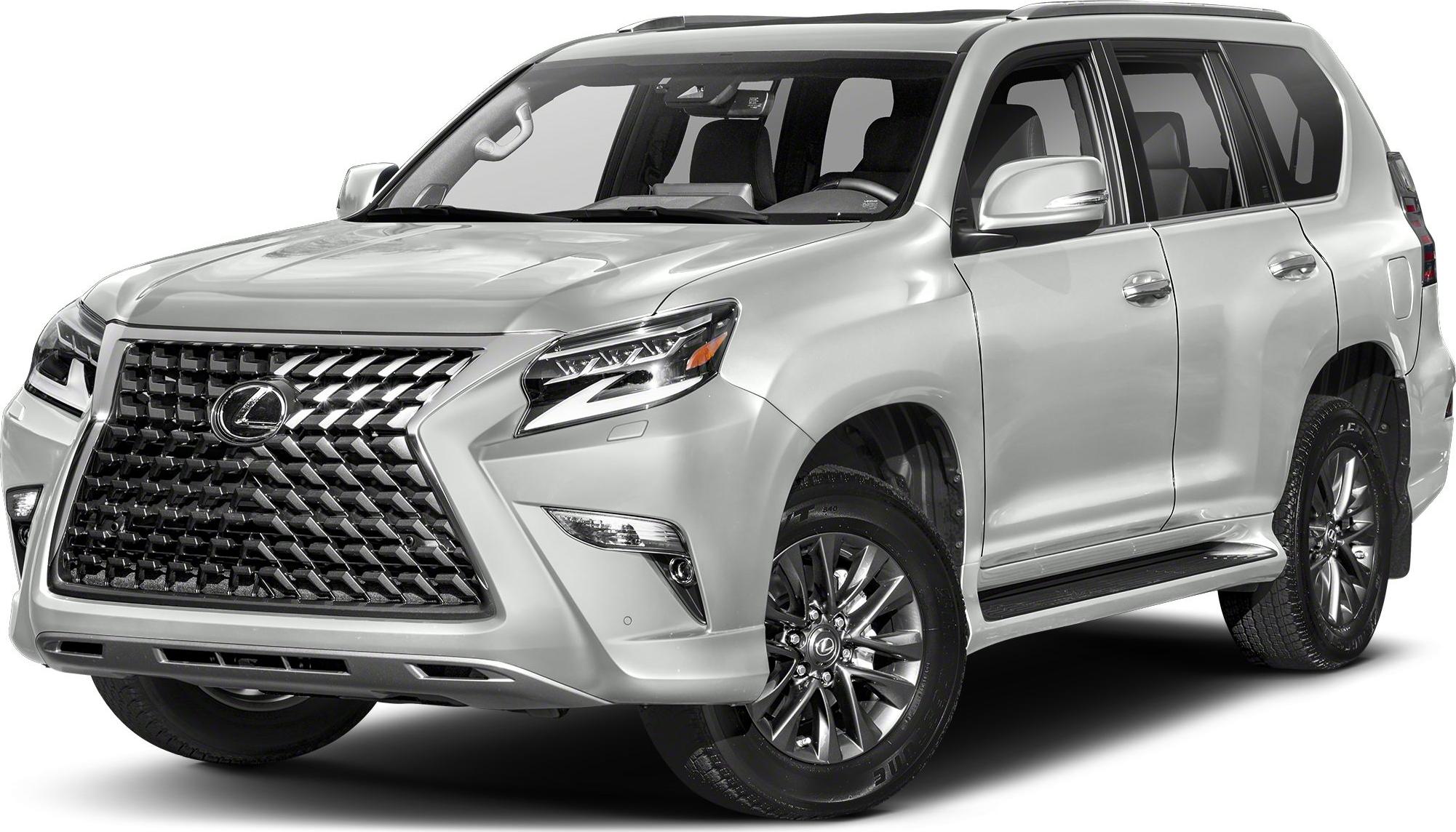 SUV front view with spindle grille and LED headlights