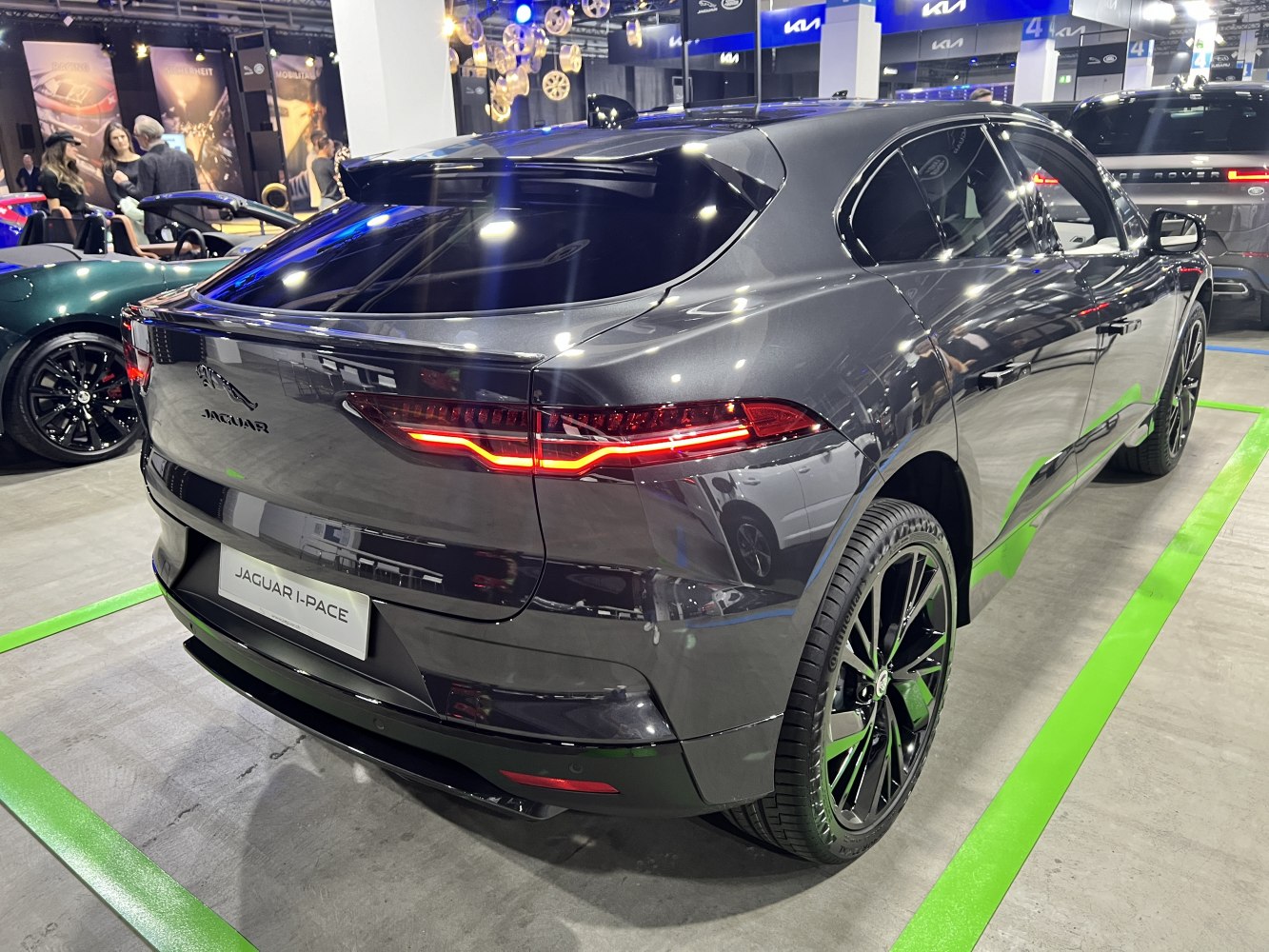 Sleek rear design with unique LED tail lights and rear spoiler