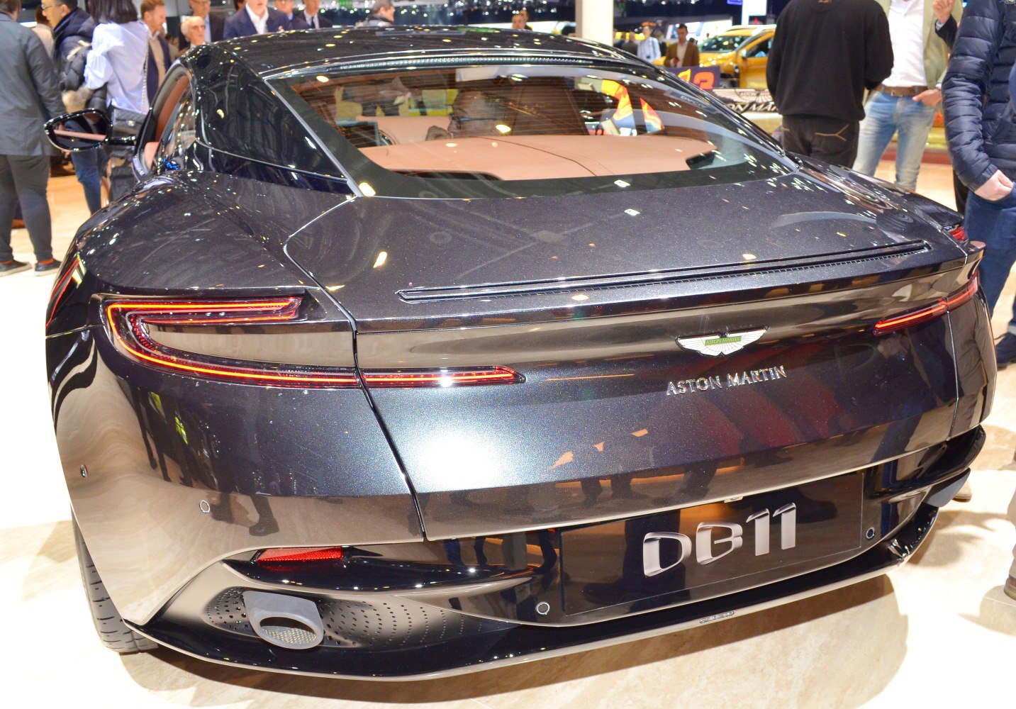 Sleek rear with distinctive taillights and dual exhausts