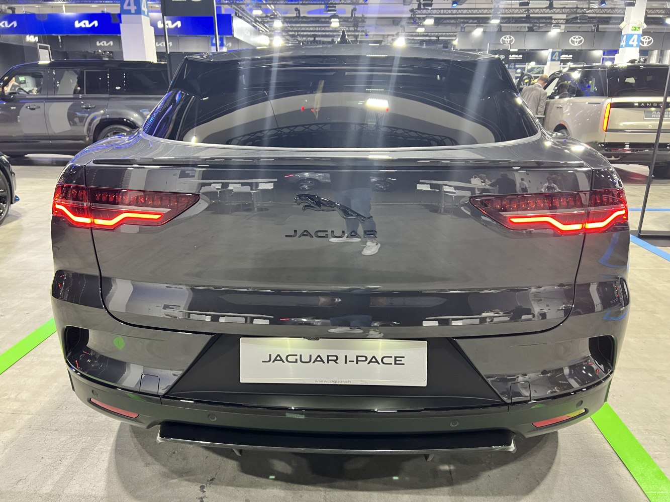 Rear view with LED taillights and sleek modern design