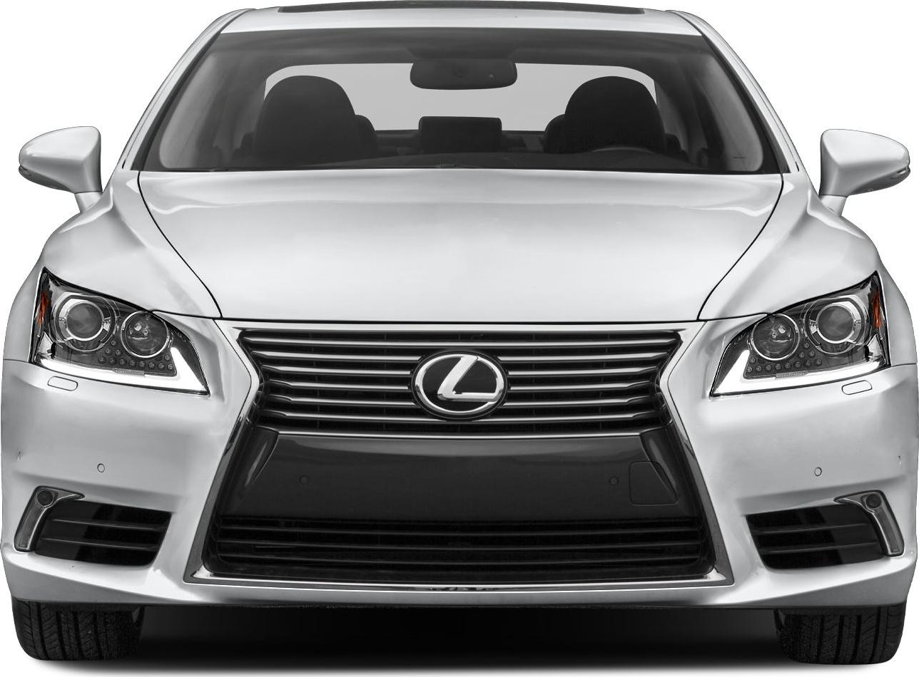 Luxury sedan front with spindle grille and distinct headlights