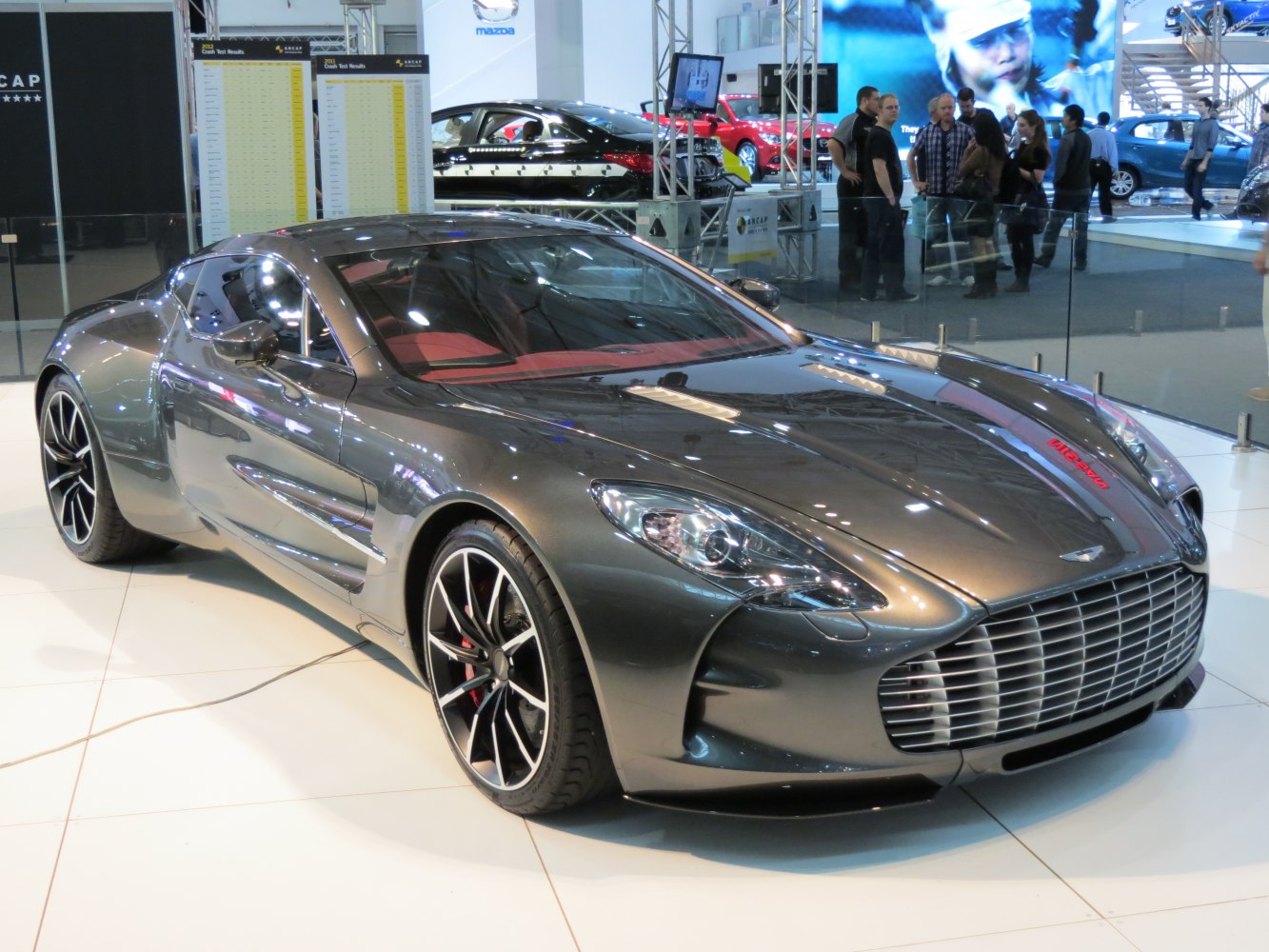 Polished metallic finish and aggressive front grille with sports wheels