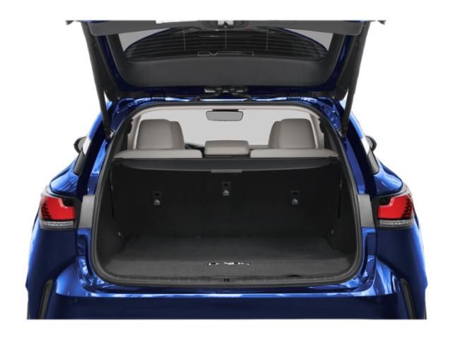 Open trunk and spacious cargo area with rear seat view