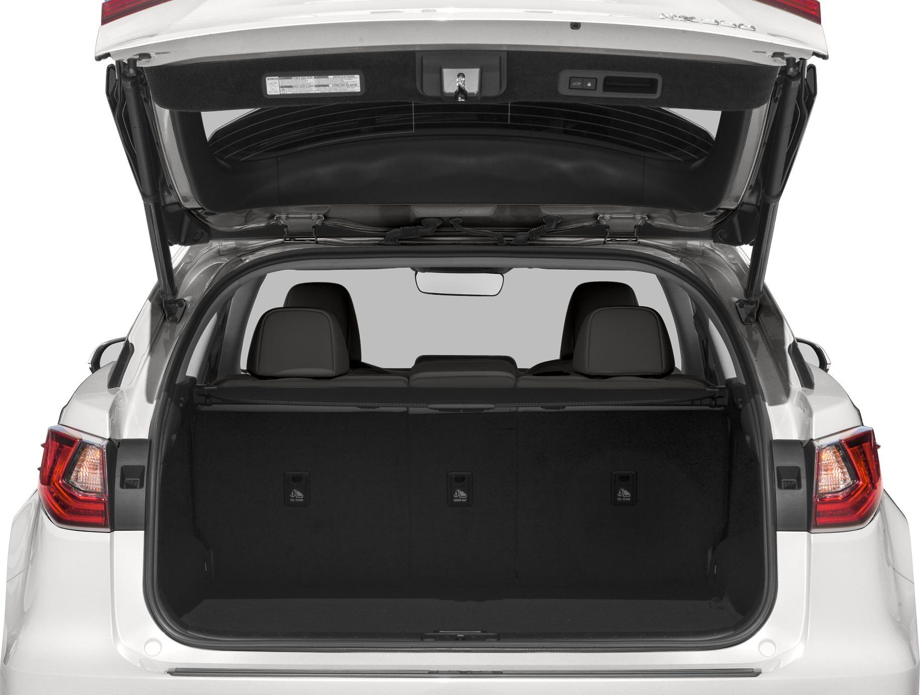 Open tailgate with spacious interior cargo space and rear seats visible