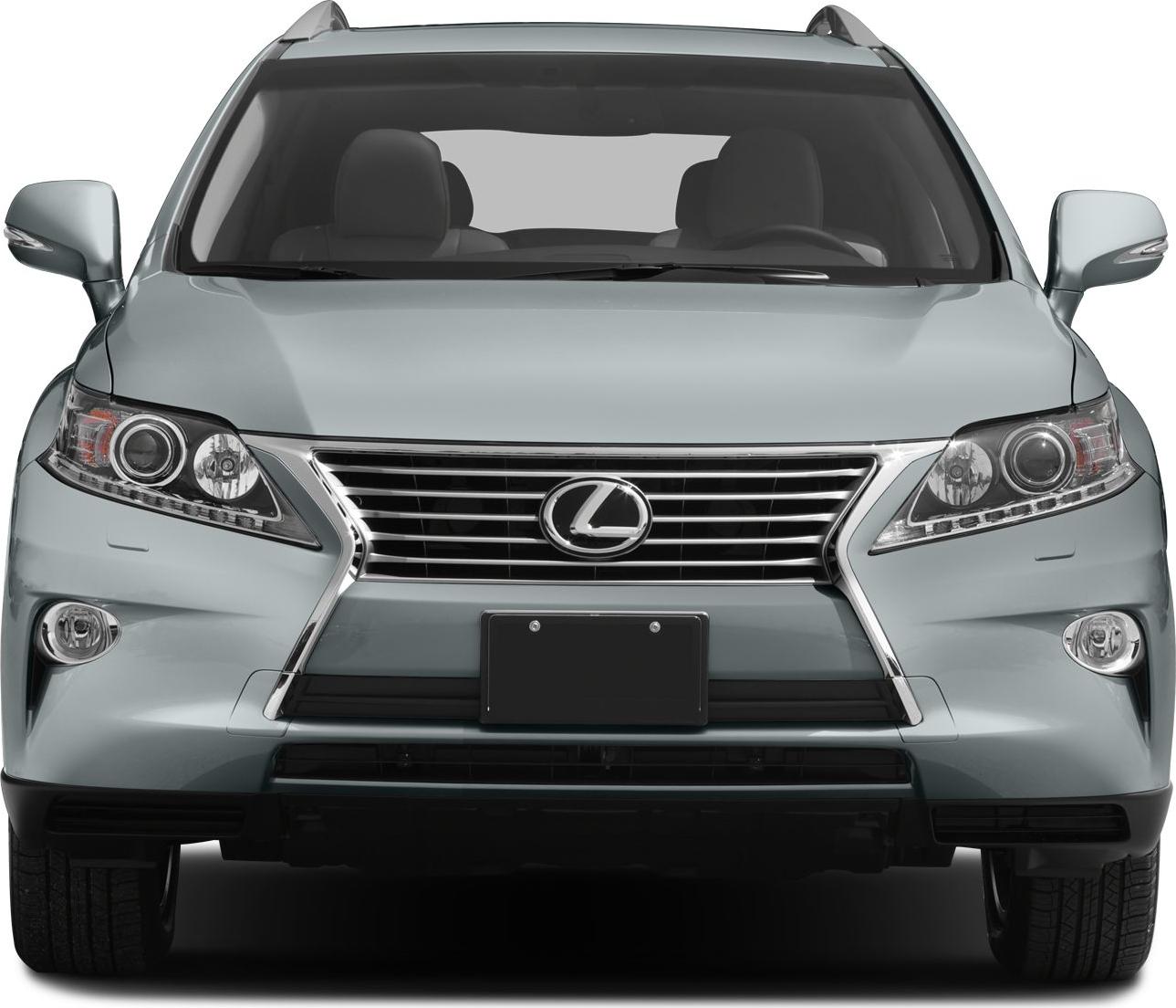 Front view showing distinctive grille and headlight design