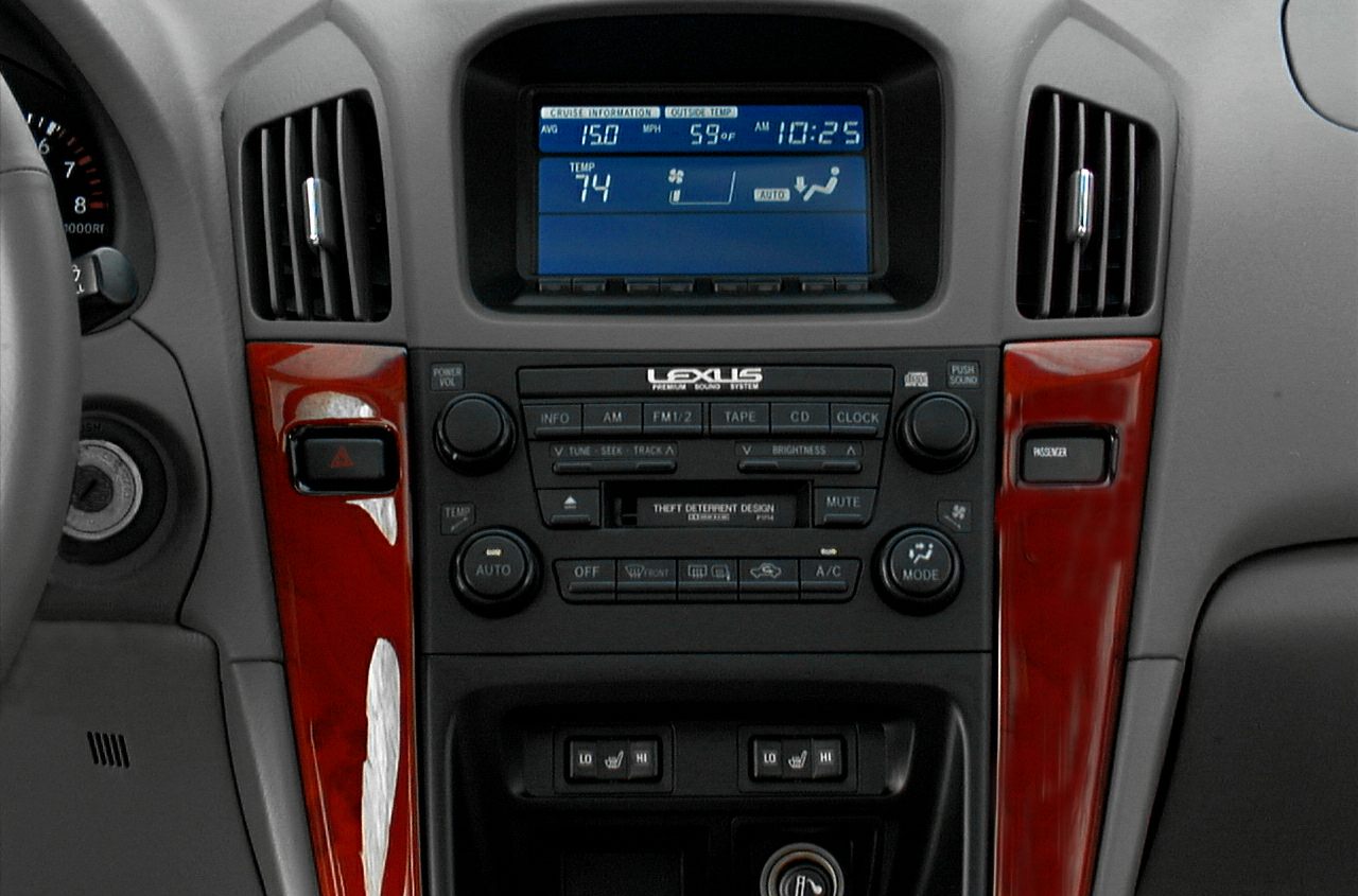 Classic dashboard with wood trim and control panel