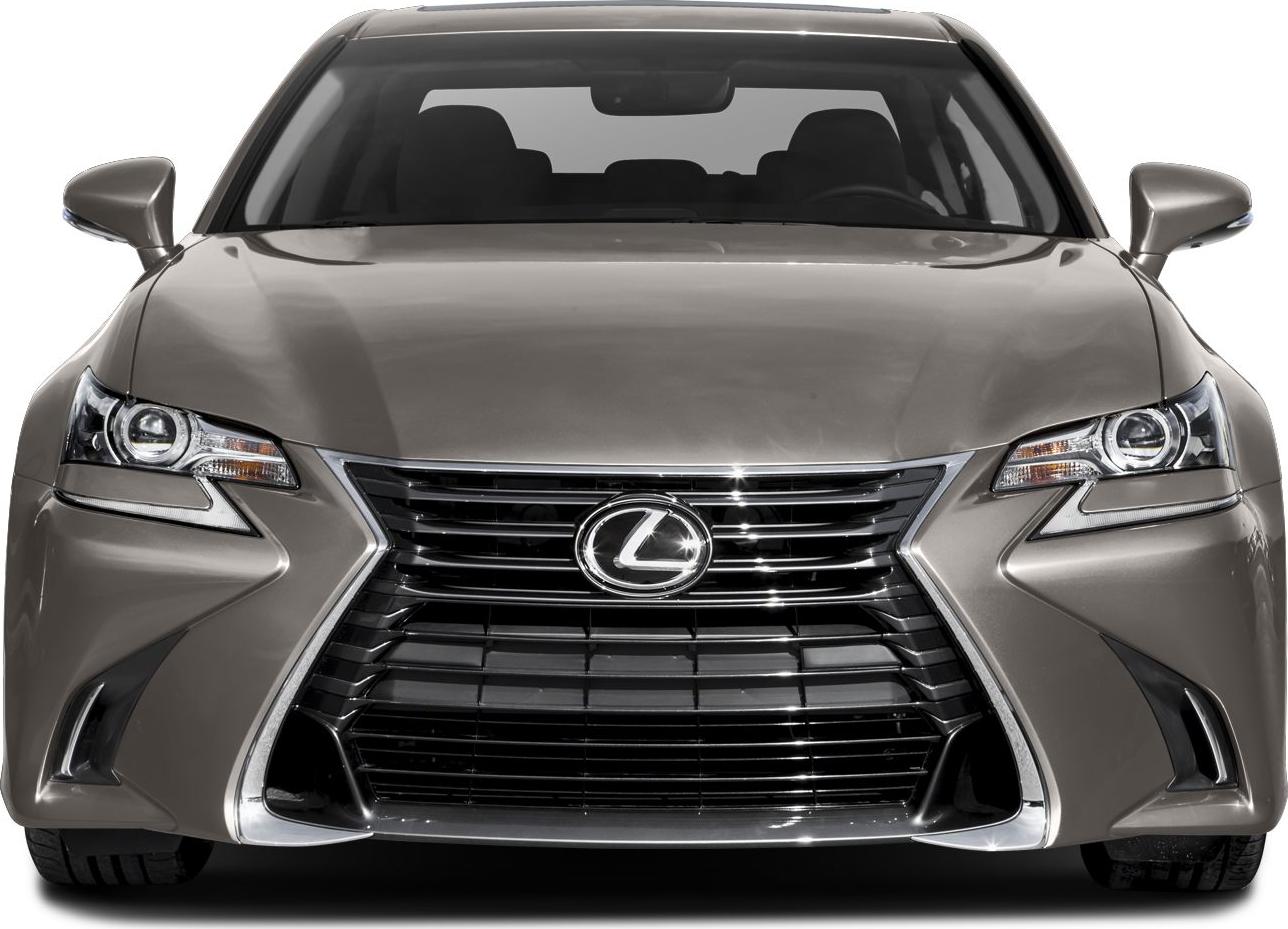 Front view with spindle grille and sharp LED headlights