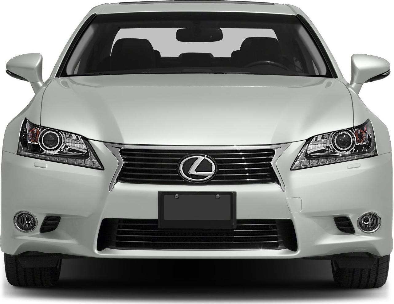 Front view with headlights and spindle grille