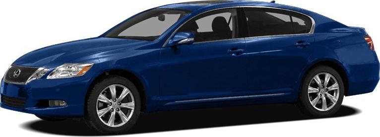 Side profile of blue luxury sedan with alloy wheels