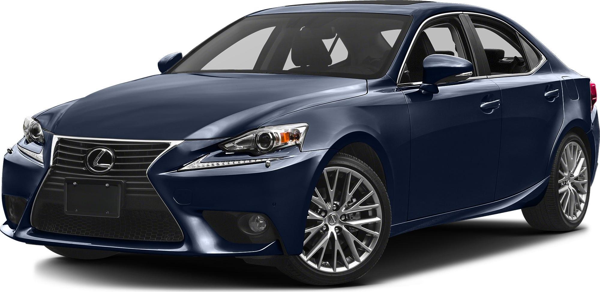 Dark blue luxury sedan with spindle grille and alloy wheels