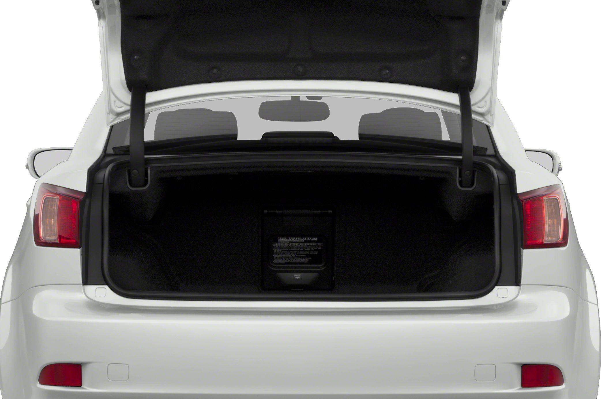 Open rear trunk with visible cargo space and rear taillights