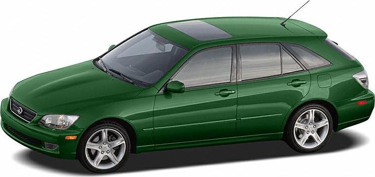 3/4 front-left view, Electric Green Mica