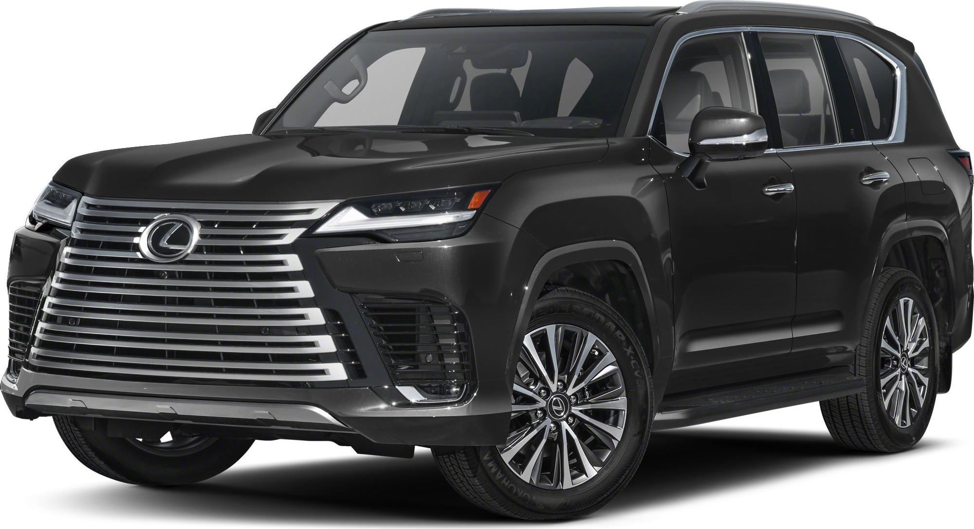 Front grille with LED headlights on a luxury SUV