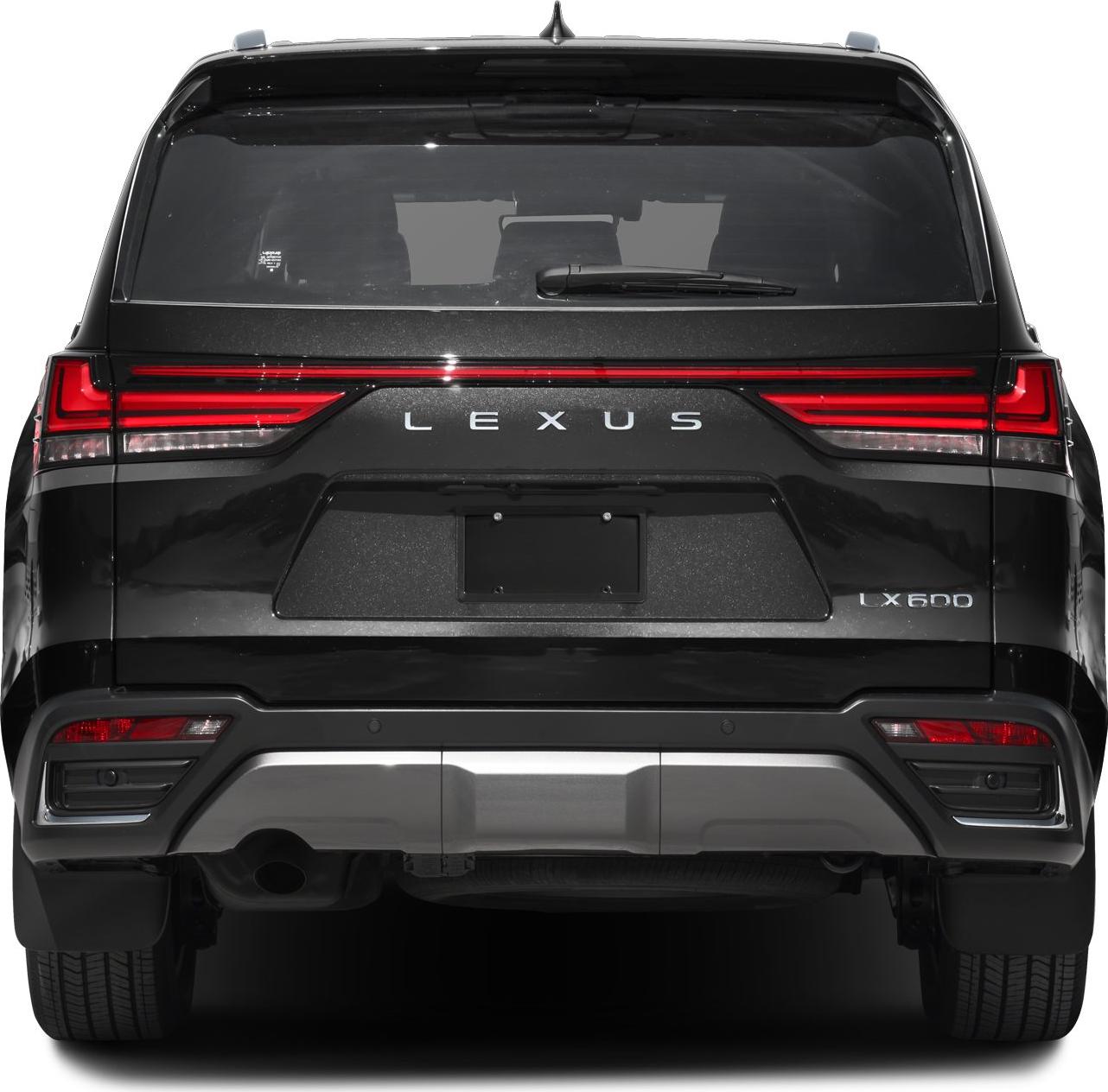 Rear view with LED tail lights and rear windshield wiper
