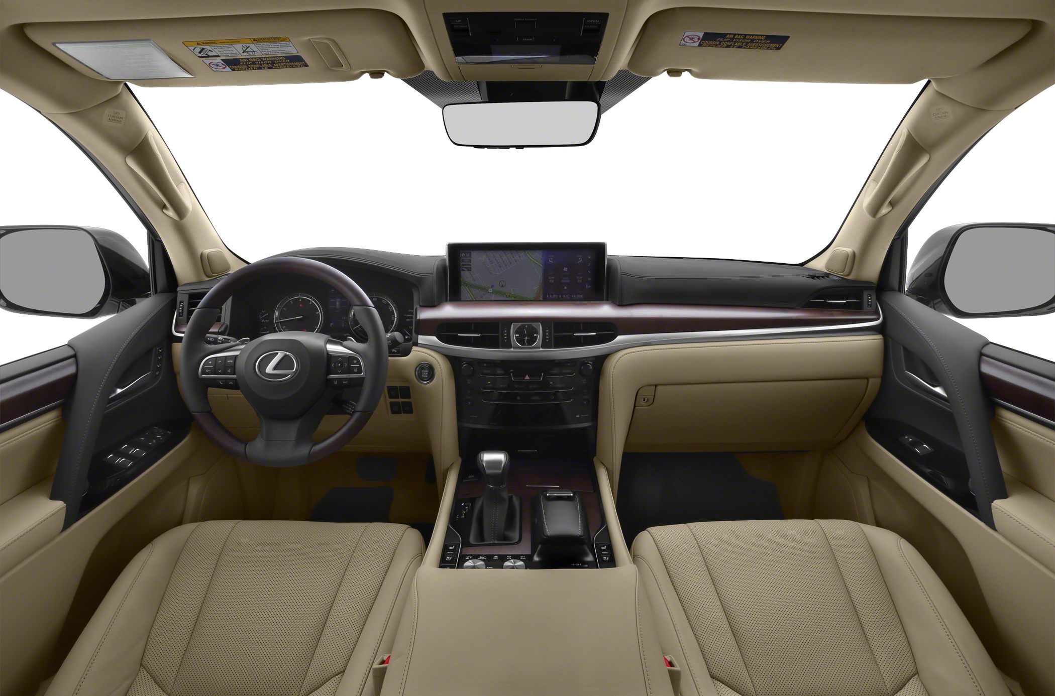 Dashboard, steering wheel, center console with infotainment