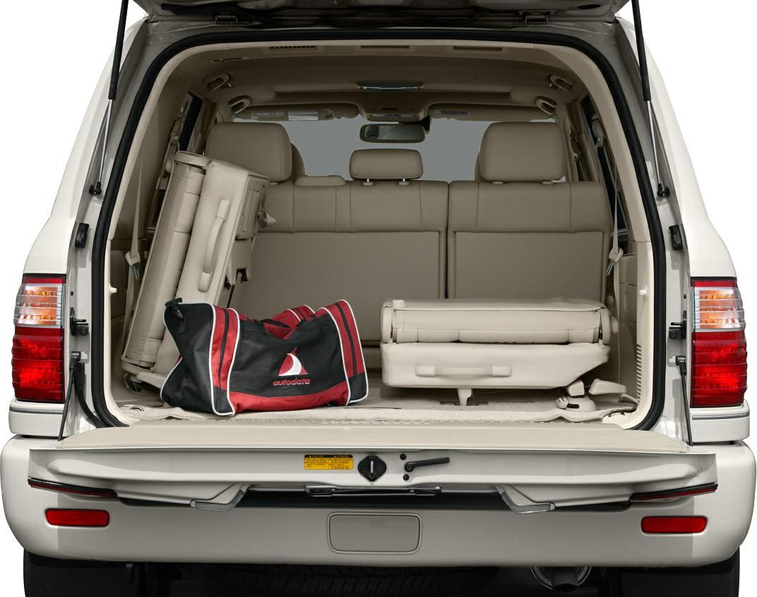 Foldable rear seats and spacious cargo area in SUV