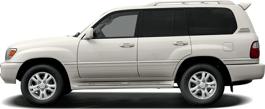 2006 Lexus LX II (facelift 2005) Side View Left
